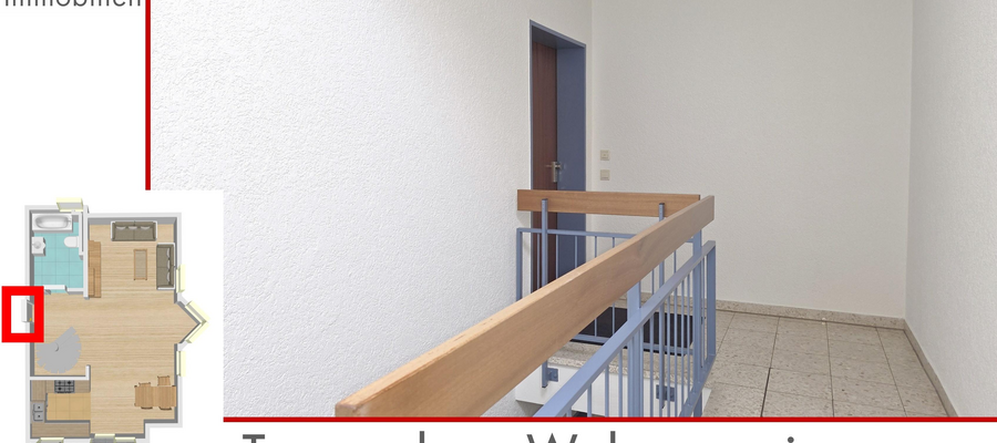Treppenhaus-Wohnungseingang